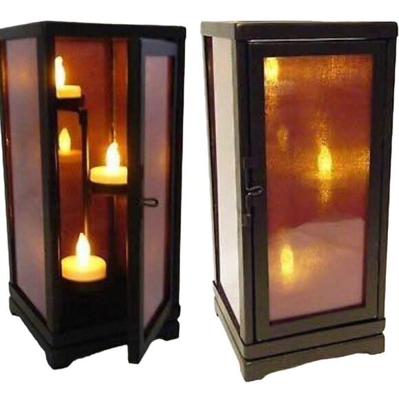 Vintage PartyLite Moroccan Spice Lantern Candle Rare Retired Antique Bronze NIB - Picture 12 of 16